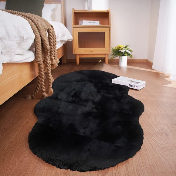 Soft Faux Sheepskin Fur Rug 2x4 - Picture 1 of 6